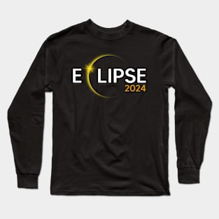 Totality April 8, 2024 Total Solar Eclipse Long Sleeve T-Shirt